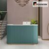 Quầy lễ tân đẹp sang trọng – Bàn tiếp tân thiết kế uốn cong tinh tế, đẳng cấp