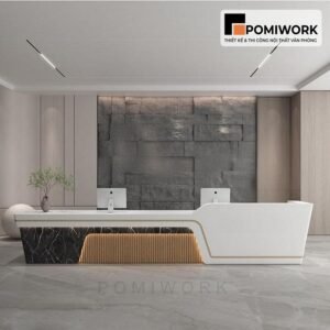 Quầy lễ tân đẹp tinh tế, kiểu dáng thời thượng – Bàn tiếp tân đẳng cấp cho không gian chuyên nghiệp