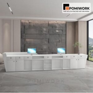 Quầy lễ tân đẹp tinh tế, kiểu dáng thời thượng – Bàn tiếp tân đẳng cấp cho không gian chuyên nghiệp