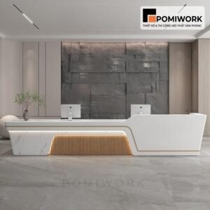 Quầy lễ tân đẹp tinh tế, kiểu dáng thời thượng – Bàn tiếp tân đẳng cấp cho không gian chuyên nghiệp