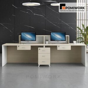 Quầy lễ tân đẹp, tối giản – Bàn tiếp tân sang trọng, dễ kết hợp nội thất văn phòng