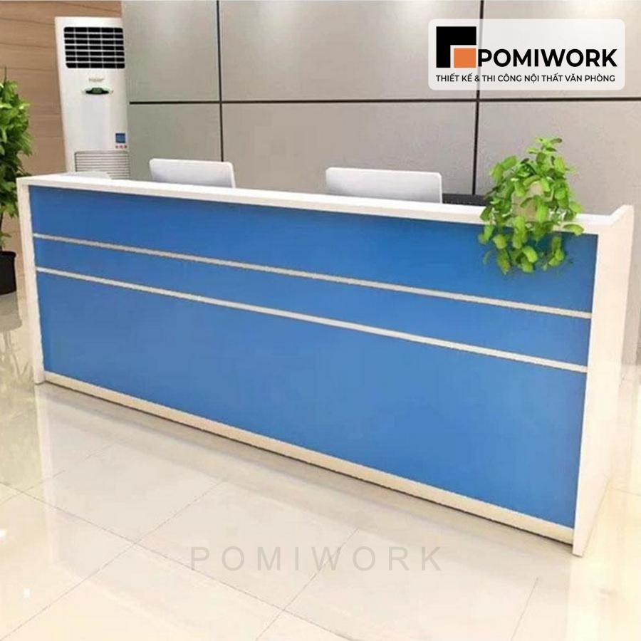 quay le tan gia re Quầy lễ tân giá rẻ - Bàn tiếp tân thiết kế trẻ trung, tiện dụng