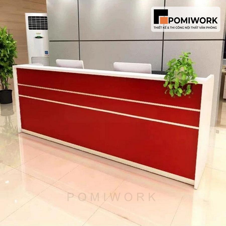 quay le tan gia re Quầy lễ tân giá rẻ - Bàn tiếp tân thiết kế trẻ trung, tiện dụng