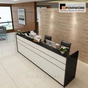 Quầy lễ tân giá rẻ - Bàn tiếp tân thiết kế trẻ trung, tiện dụng