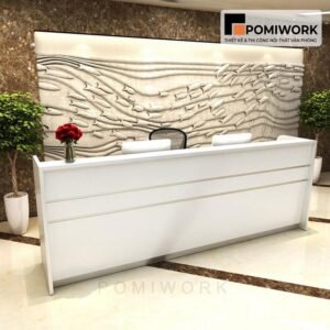 Quầy lễ tân giá rẻ - Bàn tiếp tân thiết kế trẻ trung, tiện dụng