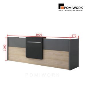 Quầy lễ tân giá rẻ, thiết kế đẹp – Bàn tiếp tân phù hợp mọi không gian