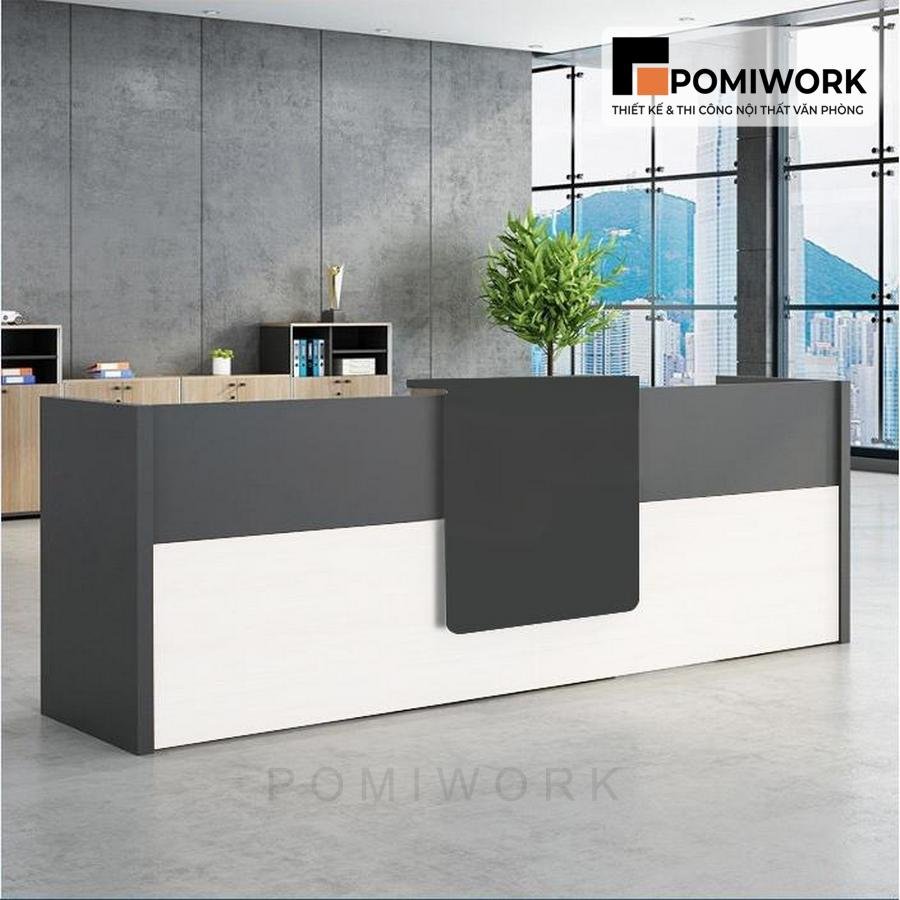 quay le tan gia re thiet ke dep Quầy lễ tân giá rẻ, thiết kế đẹp – Bàn tiếp tân phù hợp mọi không gian