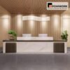 Quầy lễ tân gỗ cao cấp – Bàn tiếp tân thiết kế tinh tế, đẳng cấp cho văn phòng