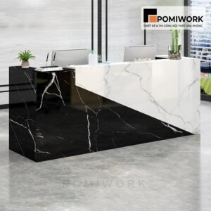 Quầy lễ tân hiện đại - Bàn tiếp tân thiết kế tối giản, đẳng cấp