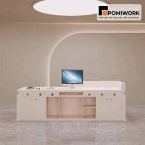 Quầy lễ tân hiện đại sang trọng – Bàn tiếp tân trẻ trung, tinh tế