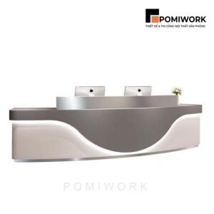 Quầy lễ tân hiện đại sang trọng – Bàn tiếp tân cao cấp cho văn phòng