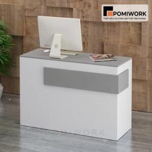 Quầy lễ tân hiện đại thiết kế sang trọng - Bàn tiếp tân nhỏ gọn cho văn phòng chuyên nghiệp