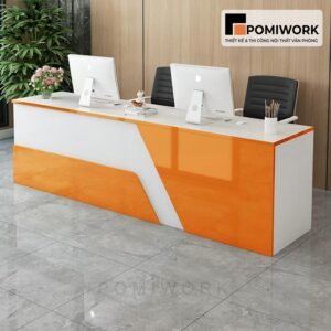 Quầy lễ tân nhỏ gọn - Bàn tiếp tân sang trọng, thiết kế trẻ trung