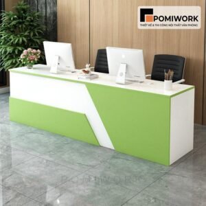 Quầy lễ tân nhỏ gọn - Bàn tiếp tân sang trọng, thiết kế trẻ trung