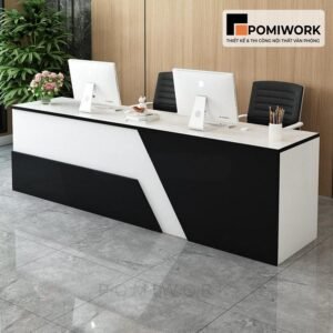 Quầy lễ tân nhỏ gọn - Bàn tiếp tân sang trọng, thiết kế trẻ trung