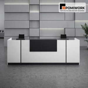 Quầy lễ tân sang trọng – Bàn tiếp tân thiết kế tối giản, tinh tế