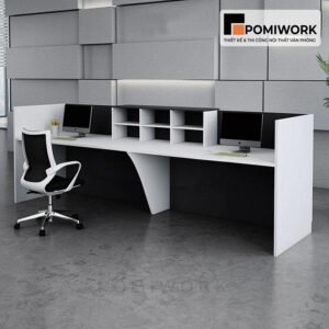 Quầy lễ tân sang trọng – Bàn tiếp tân thiết kế tối giản, tinh tế