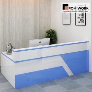 Quầy lễ tân sang trọng, chắc chắn - Bàn tiếp tân phù hợp cho mọi văn phòng