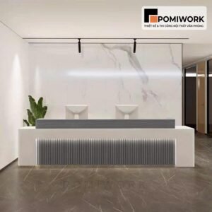 Quầy lễ tân sang trọng cho văn phòng | Bàn tiếp tân tinh tế, đẳng cấp