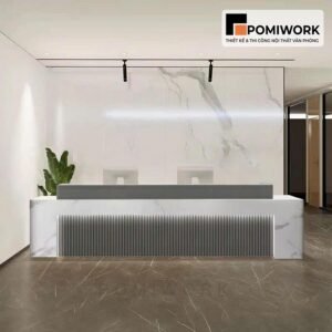 Quầy lễ tân sang trọng cho văn phòng | Bàn tiếp tân tinh tế, đẳng cấp