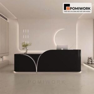Quầy lễ tân thiết kế cao cấp – Bàn tiếp tân chuẩn nội thất hiện đại