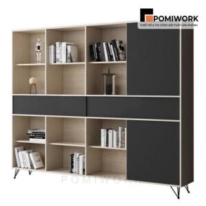 Tủ hồ sơ cao văn phòng hiện đại - Thiết kế nhiều ngăn tiện lợi