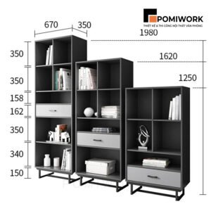 Tủ hồ sơ cao văn phòng hiện đại - Kiểu dáng sang trọng, đa năng