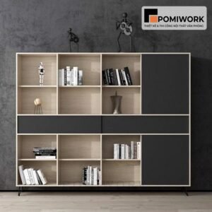 Tủ hồ sơ cao văn phòng hiện đại - Thiết kế nhiều ngăn tiện lợi