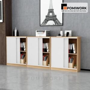 Tủ tài liệu cánh trượt giá rẻ - Tủ hồ sơ thiết kế nhỏ gọn, tiện ích