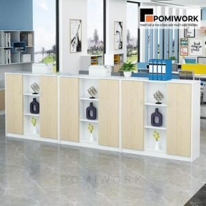 Tủ tài liệu gỗ hiện đại - Tủ văn phòng phong cách mới