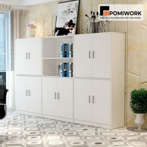 Tủ tài liệu gỗ MDF sang trọng - Mẫu tủ hồ sơ văn phòng đẹp