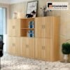 Tủ tài liệu gỗ MDF sang trọng - Mẫu tủ hồ sơ văn phòng đẹp