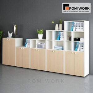 Tủ tài liêu gỗ thiết kế thông minh - Tủ hồ sơ nhỏ gọn, phù hợp mọi không gian