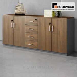 Tủ tài liệu gỗ văn phòng - Tủ hồ sơ có ngăn kéo tiện dụng, thiết kế tinh tế