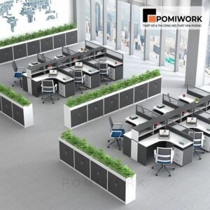 Tủ tài liệu văn phòng đa năng - Tủ hồ sơ kết hợp chậu cây trang trí đẹp mắt