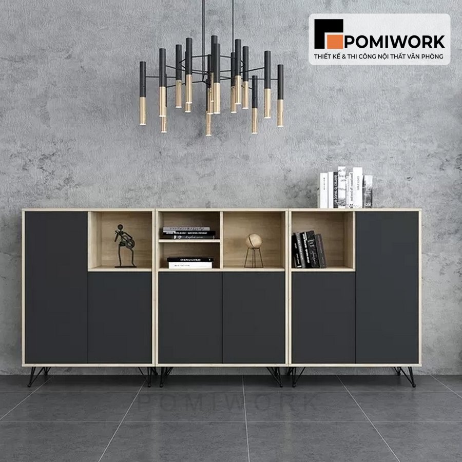 tu tai lieu van phong hien dai Tủ tài liệu văn phòng hiện đại – Tủ hồ sơ kết hợp kệ trưng bày