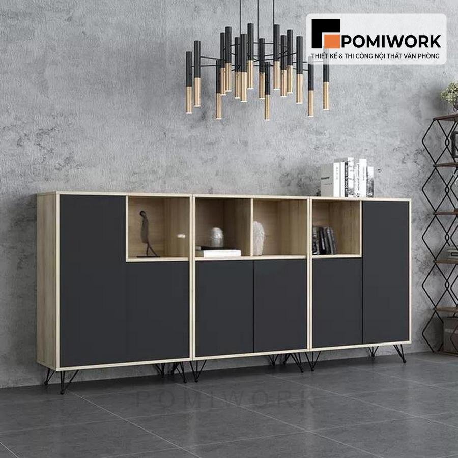tu tai lieu van phong hien dai Tủ tài liệu văn phòng hiện đại – Tủ hồ sơ kết hợp kệ trưng bày