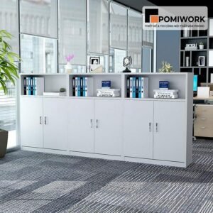 Tủ tài liệu văn phòng nhiều ngăn – Tủ hồ sơ gọn gàng, hiện đại