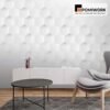 Vách ốp tường 3D lục giác - Tạo điểm nhấn sang trọng cho văn phòng